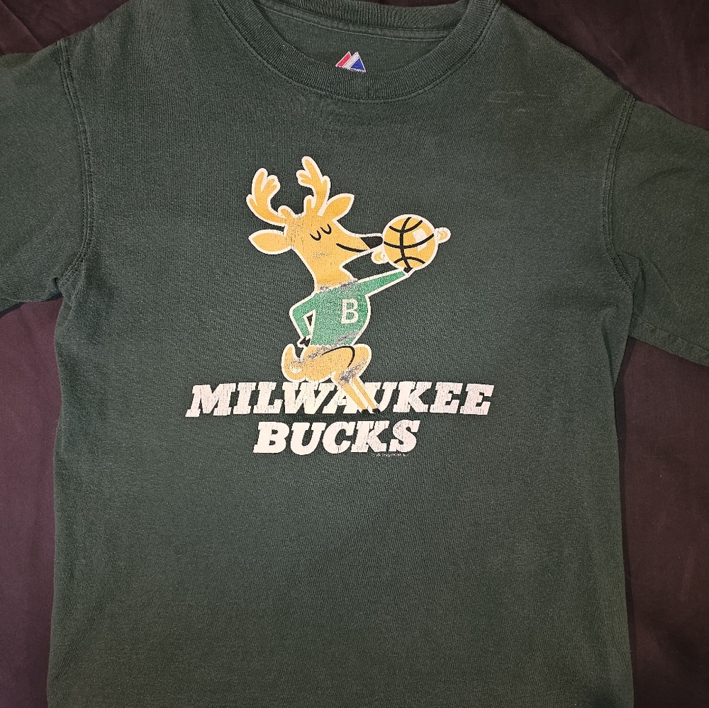 Vintage Oscar Robertson Milwaukee Bucks Shirt NBA #1 Majestic